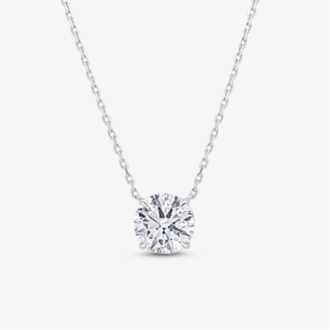 Solitaire Diamond Pendant Necklace