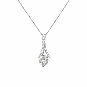 Alpha Silver Moissanite Pendant