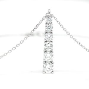 Stacked Round Diamond Necklace