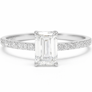 Emerald-Cut Diamond Ring