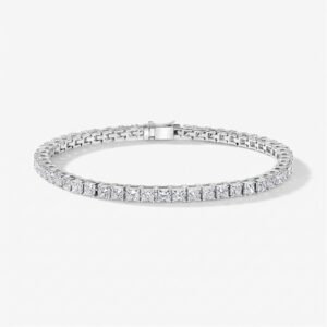 Moissanite Tennis Bracelet in Silver (4mm)